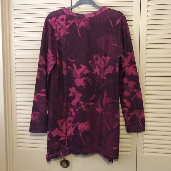 Soft Surroundings NWT Vermillion Reve Long Sleeve Tunic Top-Size Large - Picture 2 of 10